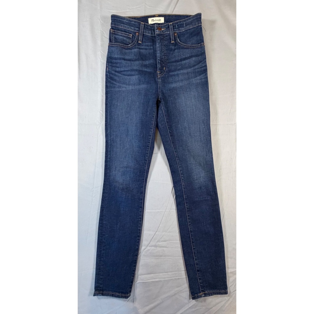 Madewell Curvy‎ High-Rise Skinny Jeans Dark Wash Blue Denim Size 27